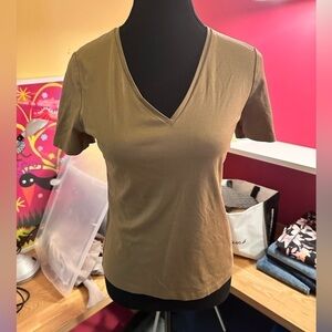 Beige t-shirt woman banana republic size XS